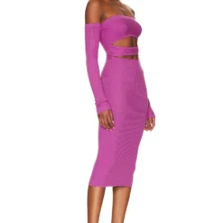 ROBE MARCELLA Purple 4 ROBE MARCELLA Purple -Ravis Mode Soldes Boutique NBDR WD2877 V2