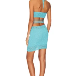 ROBE JUMA Teal 5 ROBE JUMA Teal -Ravis Mode Soldes Boutique NBDR WD2921 V3