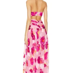 ROBE DE SOIRÉE NYOMI Pink Floral 5 ROBE DE SOIRÉE NYOMI Pink Floral -Ravis Mode Soldes Boutique NBDR WD2954 V3