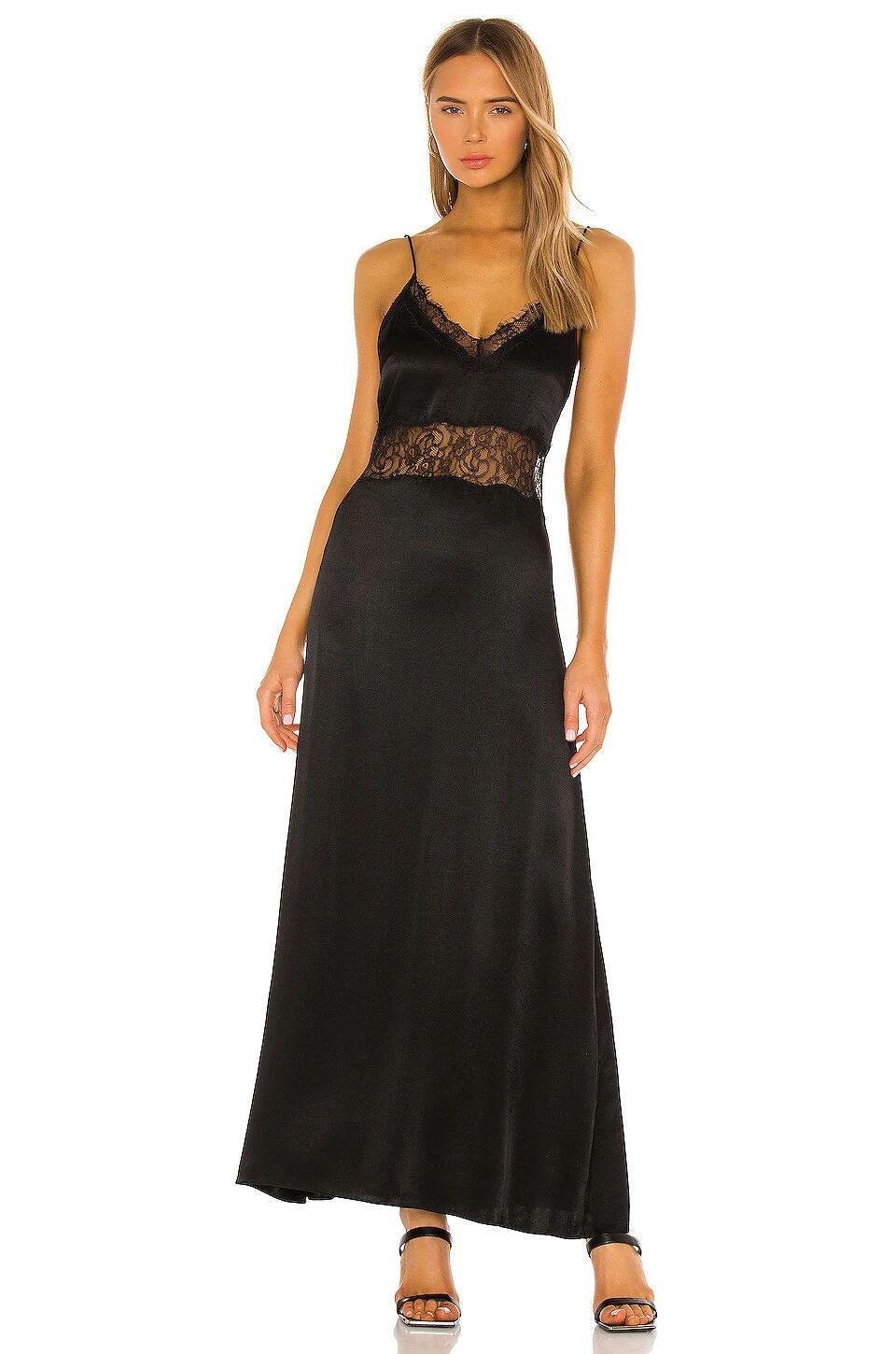 ROBE CARACO LACE Black 2 ROBE CARACO LACE Black – Image 2