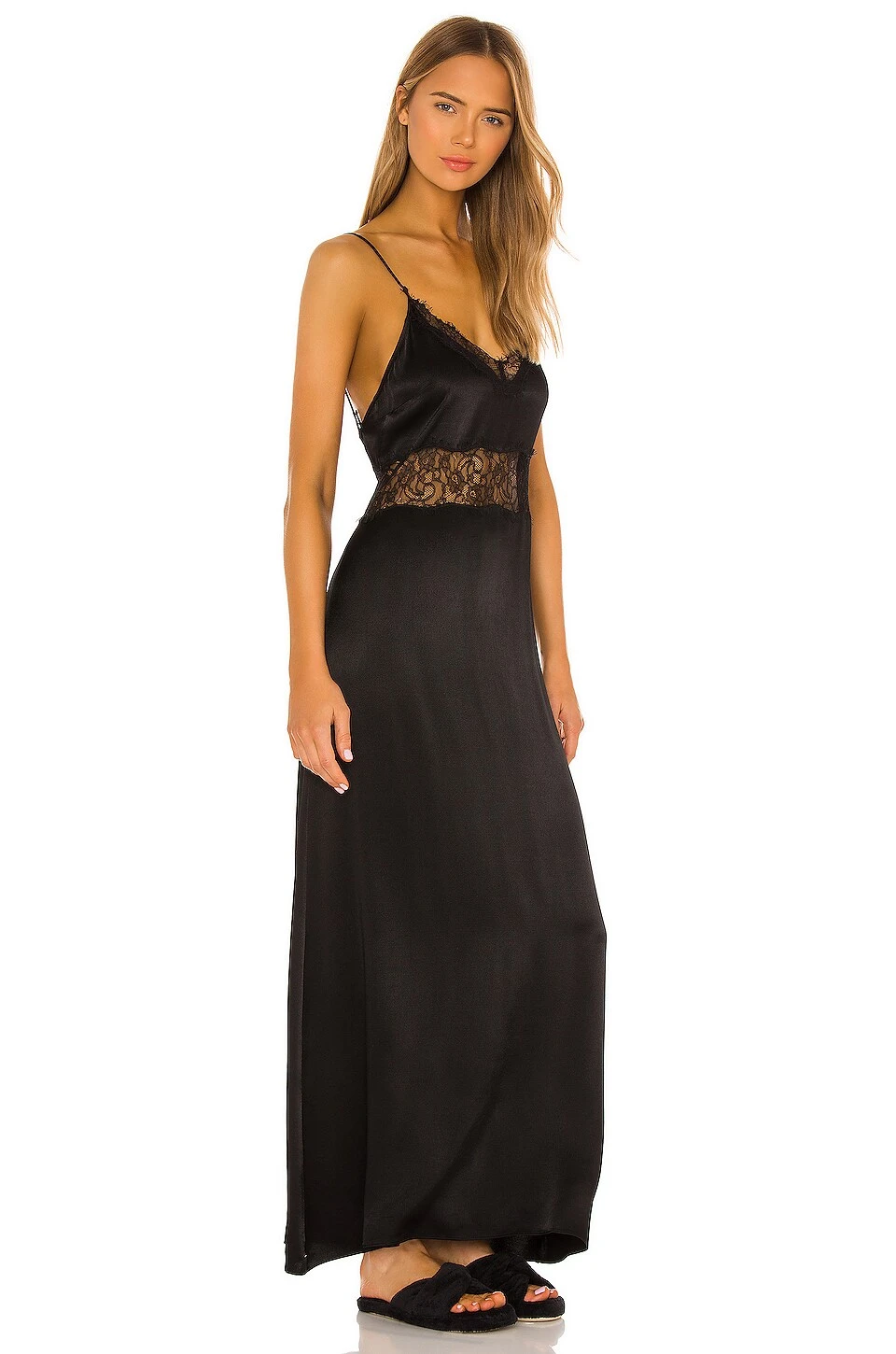 ROBE CARACO LACE Black 3 ROBE CARACO LACE Black – Image 3