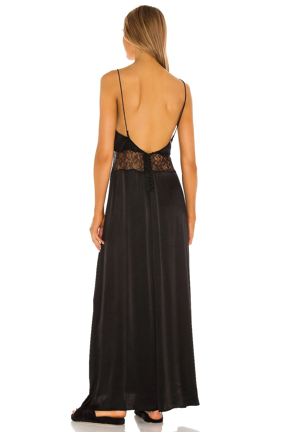 ROBE CARACO LACE Black 4 ROBE CARACO LACE Black – Image 4