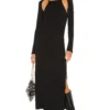 ROBE MI-LONGUE ESTELA Black