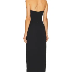 ROBE DÉBARDEUR MIDI NABINE Black -Ravis Mode Soldes Boutique NHOX WD421 V3
