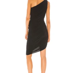 Norma Kamali ROBE COURTE DIANA Black -Ravis Mode Soldes Boutique NKAM WD206 V3