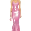 Norma Kamali ROBE DE SOIRÉE MERMAID Candy Pink
