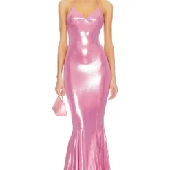 Norma Kamali ROBE DE SOIRÉE MERMAID Candy Pink