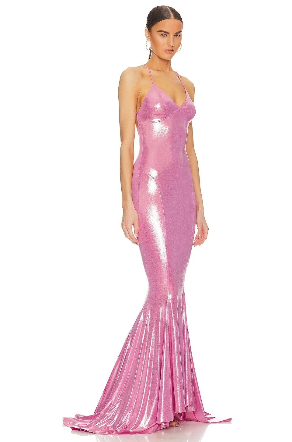 Norma Kamali ROBE DE SOIRÉE MERMAID Candy Pink 2 Norma Kamali ROBE DE SOIRÉE MERMAID Candy Pink – Image 2