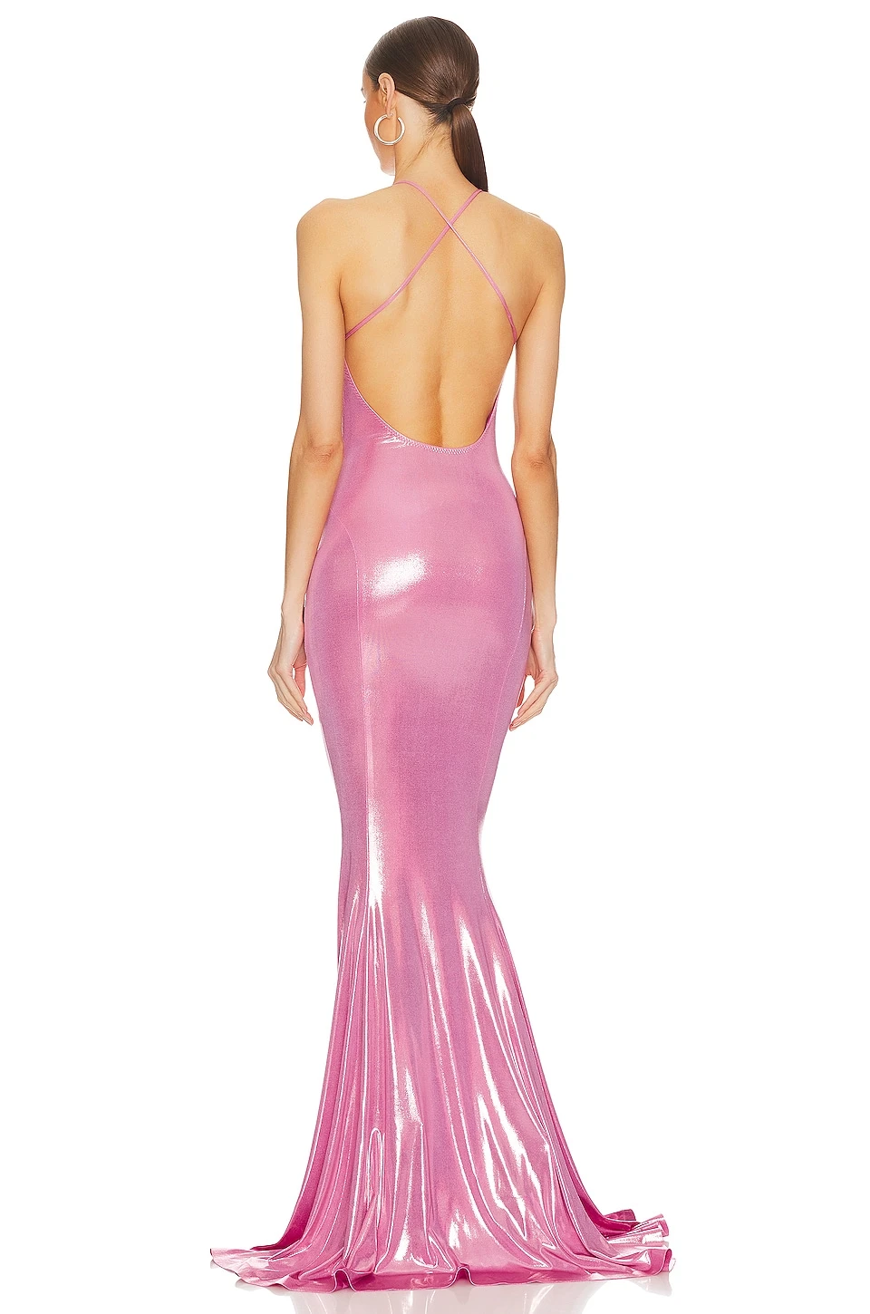 Norma Kamali ROBE DE SOIRÉE MERMAID Candy Pink 3 Norma Kamali ROBE DE SOIRÉE MERMAID Candy Pink – Image 3