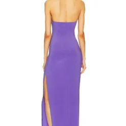 Norma Kamali ROBE DE SOIRÉE Grape -Ravis Mode Soldes Boutique NKAM WD461 V3