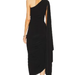 Norma Kamali ROBE DE SOIRÉE DIANA Black -Ravis Mode Soldes Boutique NKAM WD468 V4
