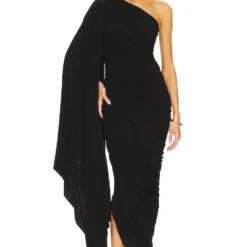 Norma Kamali ROBE DE SOIRÉE DIANA Black -Ravis Mode Soldes Boutique NKAM WD468 V5
