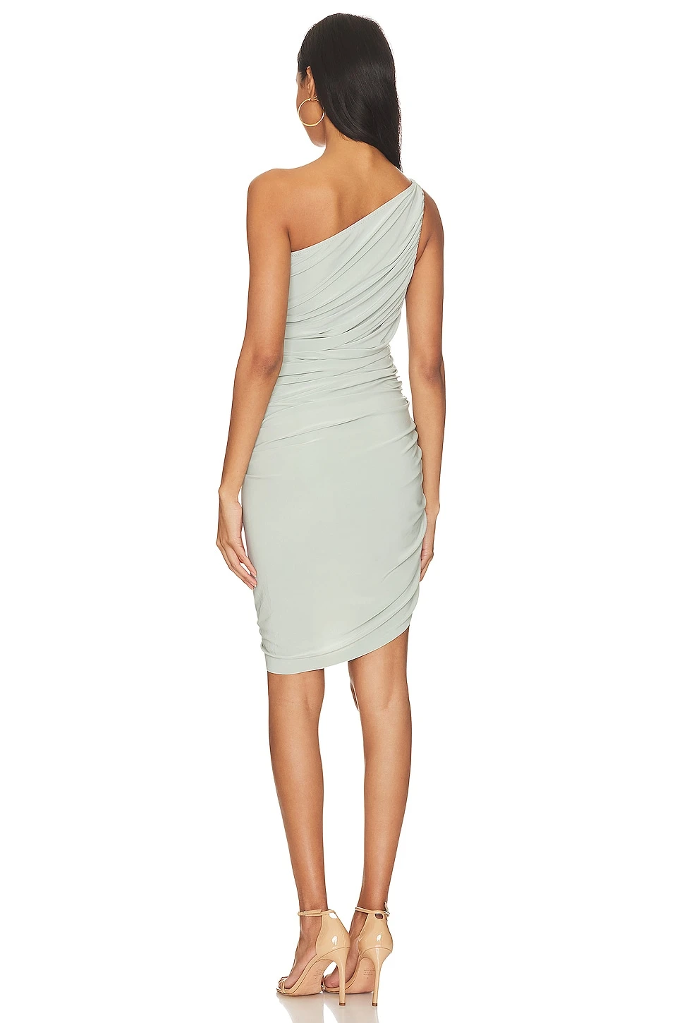 Norma Kamali ROBE COURTE PICKLEBALL DIANA Dried Sage 3 Norma Kamali ROBE COURTE PICKLEBALL DIANA Dried Sage – Image 3