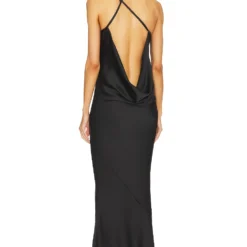 Norma Kamali ROBE DE SOIRÉE Black 7 Norma Kamali ROBE DE SOIRÉE Black -Ravis Mode Soldes Boutique NKAM WD473 V4