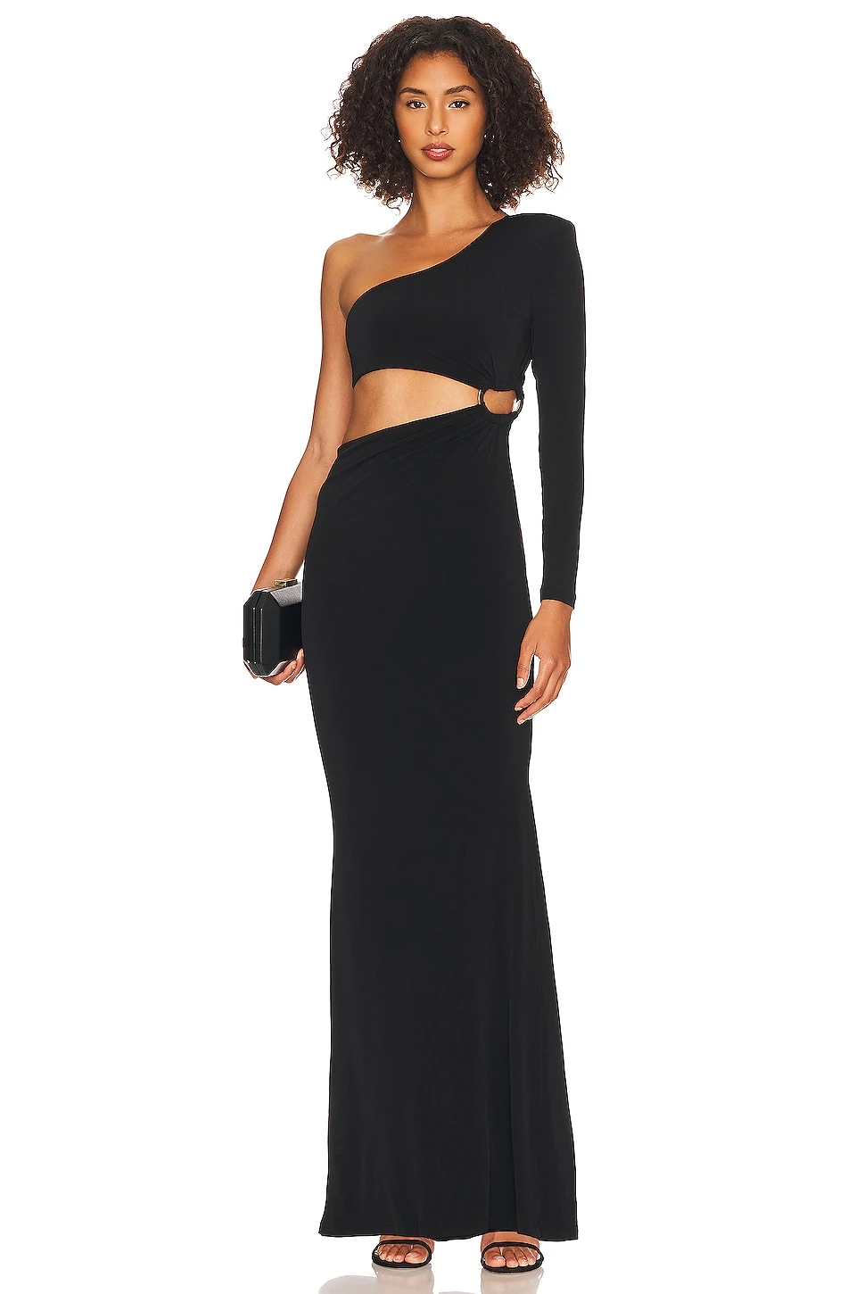 ROBE DE SOIRÉE TIA RING Black