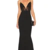 ROBE DE SOIRÉE SADE MESH Black