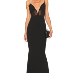 ROBE DE SOIRÉE SADE MESH Black