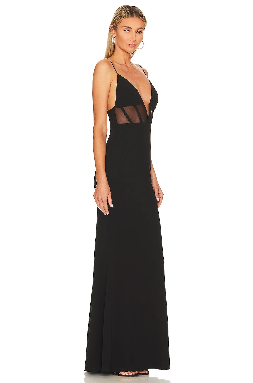 ROBE DE SOIRÉE SADE MESH Black 2 ROBE DE SOIRÉE SADE MESH Black – Image 2