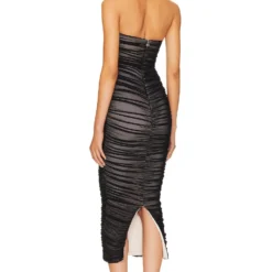 ROBE MI-LONGUE ZEN Black -Ravis Mode Soldes Boutique NKIE WD626 V3