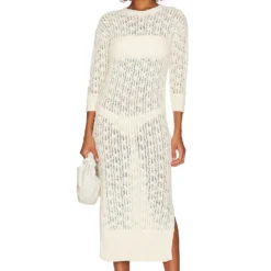 ROBE PULL GEORGINA Off White