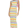 Olivia Rubin ROBE MAXI NELLY Multi Stripe