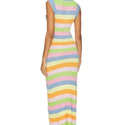 Olivia Rubin ROBE MAXI NELLY Multi Stripe -Ravis Mode Soldes Boutique OLRB WD51 V3