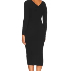 ROBE MI-LONGUE ISLA Black 5 ROBE MI-LONGUE ISLA Black -Ravis Mode Soldes Boutique ONEG WD28 V3