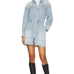 One Teaspoon ROBE CHAMBRAY OLIVIA Ocean