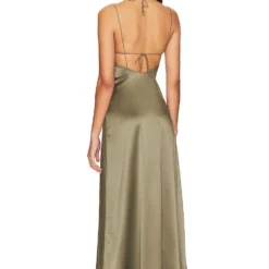 OSEREE ROBE MI-LONGUE GEM KINI Green -Ravis Mode Soldes Boutique OSSE WD17 V3