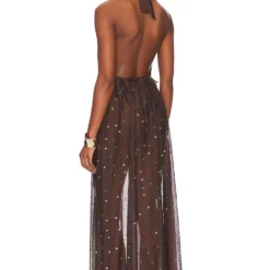 OSEREE ROBE GEM DEEP V Brown Multicolor -Ravis Mode Soldes Boutique OSSE WD18 V3