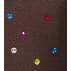 OSEREE ROBE GEM DEEP V Brown Multicolor -Ravis Mode Soldes Boutique OSSE WD18 V4