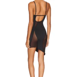 OW Collection ROBE COURTE SWIRL Black Caviar 6 OW Collection ROBE COURTE SWIRL Black Caviar -Ravis Mode Soldes Boutique OWIR WD38 V3