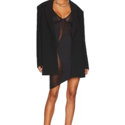 OW Collection ROBE COURTE SWIRL Black Caviar 7 OW Collection ROBE COURTE SWIRL Black Caviar -Ravis Mode Soldes Boutique OWIR WD38 V4
