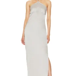 OW Collection ROBE MAXI SAGA Grey