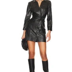 Paige ROBE KARMINE Black