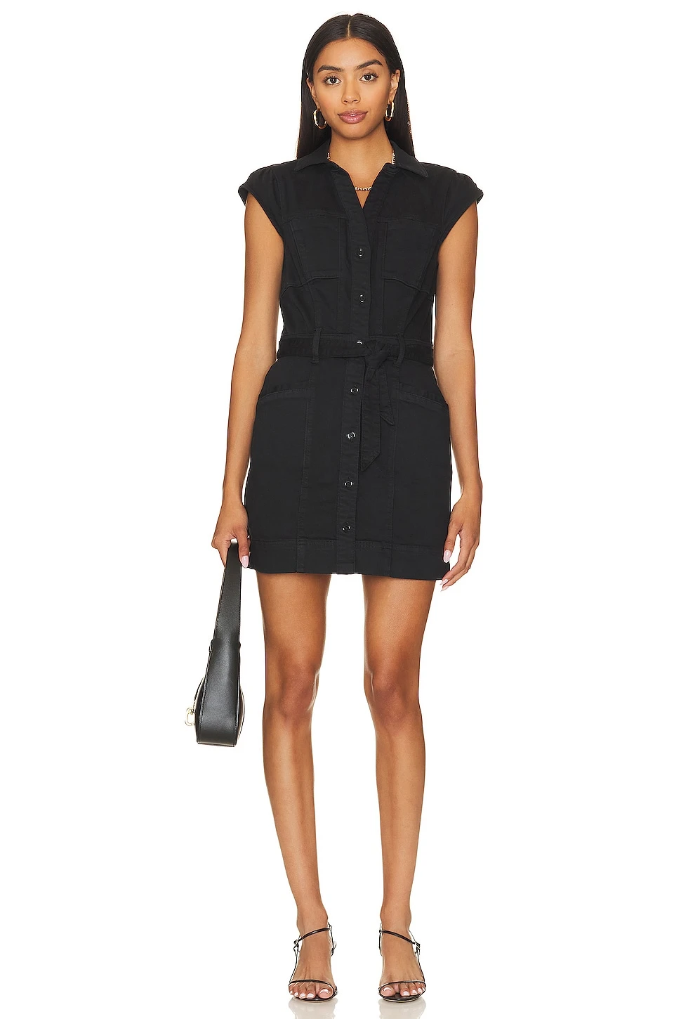 Paige ROBE COURTE JAXSYN Washed Black 1 Paige ROBE COURTE JAXSYN Washed Black