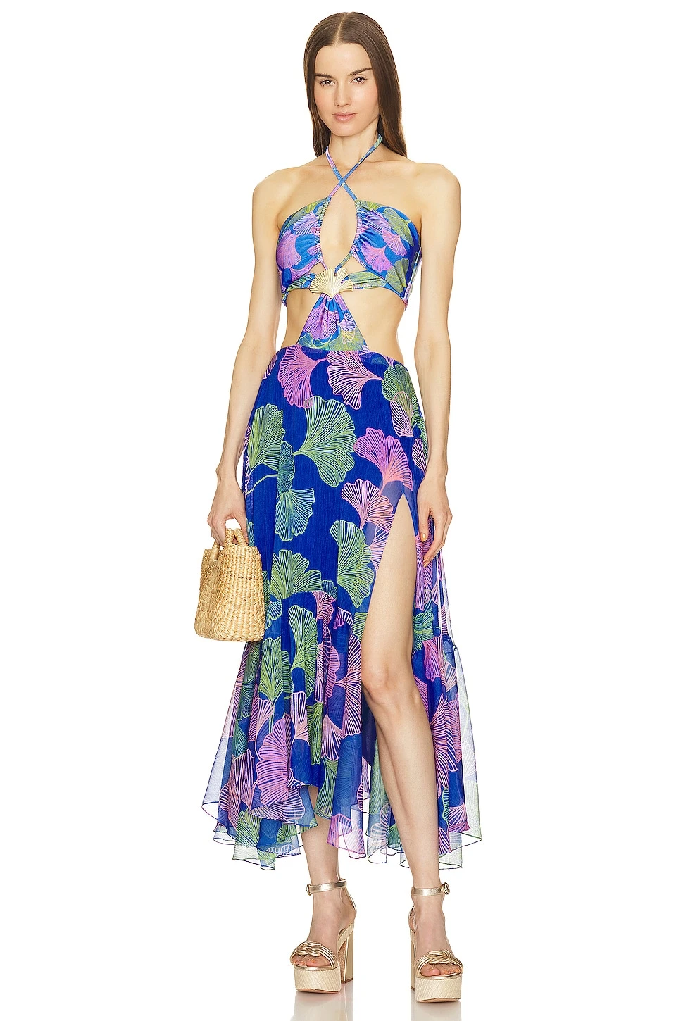 ROBE DE PLAGE OCEAN LEAF Blue 1 ROBE DE PLAGE OCEAN LEAF Blue