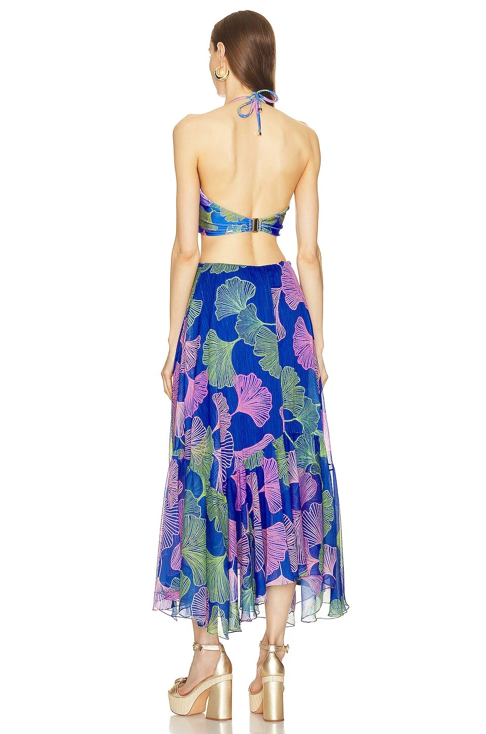 ROBE DE PLAGE OCEAN LEAF Blue 3 ROBE DE PLAGE OCEAN LEAF Blue – Image 3