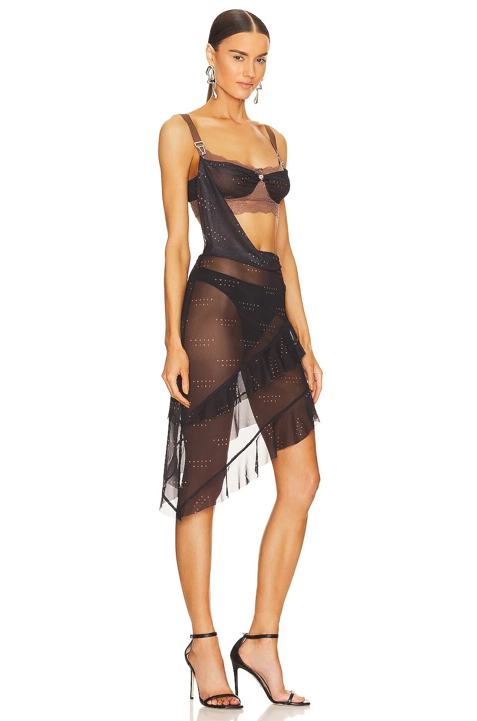 ROBE DESIREE Black/tan 2 ROBE DESIREE Black/tan – Image 2