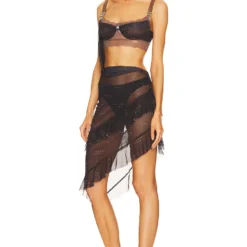 ROBE DESIREE Black/tan 6 ROBE DESIREE Black/tan -Ravis Mode Soldes Boutique PGIR WD30 V3