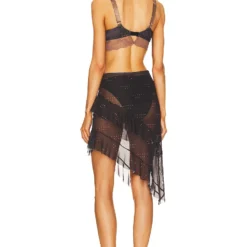 ROBE DESIREE Black/tan 7 ROBE DESIREE Black/tan -Ravis Mode Soldes Boutique PGIR WD30 V4