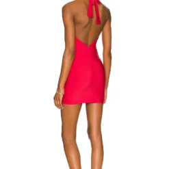 ROBE MINI Red Coral 5 ROBE MINI Red Coral -Ravis Mode Soldes Boutique PILY WD53 V3