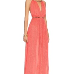 ROBE MAXI ATHENA Watermelon -Ravis Mode Soldes Boutique PITR WD88 V3
