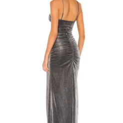 ROBE SELENE Metallic Silver 6 ROBE SELENE Metallic Silver -Ravis Mode Soldes Boutique PRIP WD893 V3