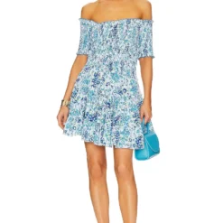 ROBE COURTE AVEC ÉPAULES DÉNUDÉES SOLEDAD BLUE AQUARELLE 7 ROBE COURTE AVEC ÉPAULES DÉNUDÉES SOLEDAD BLUE AQUARELLE -Ravis Mode Soldes Boutique PSTB WD227 V4