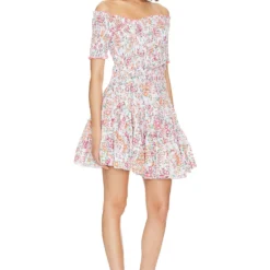 ROBE COURTE SOLEDAD PINK AQUARELLE 4 ROBE COURTE SOLEDAD PINK AQUARELLE -Ravis Mode Soldes Boutique PSTB WD249 V2