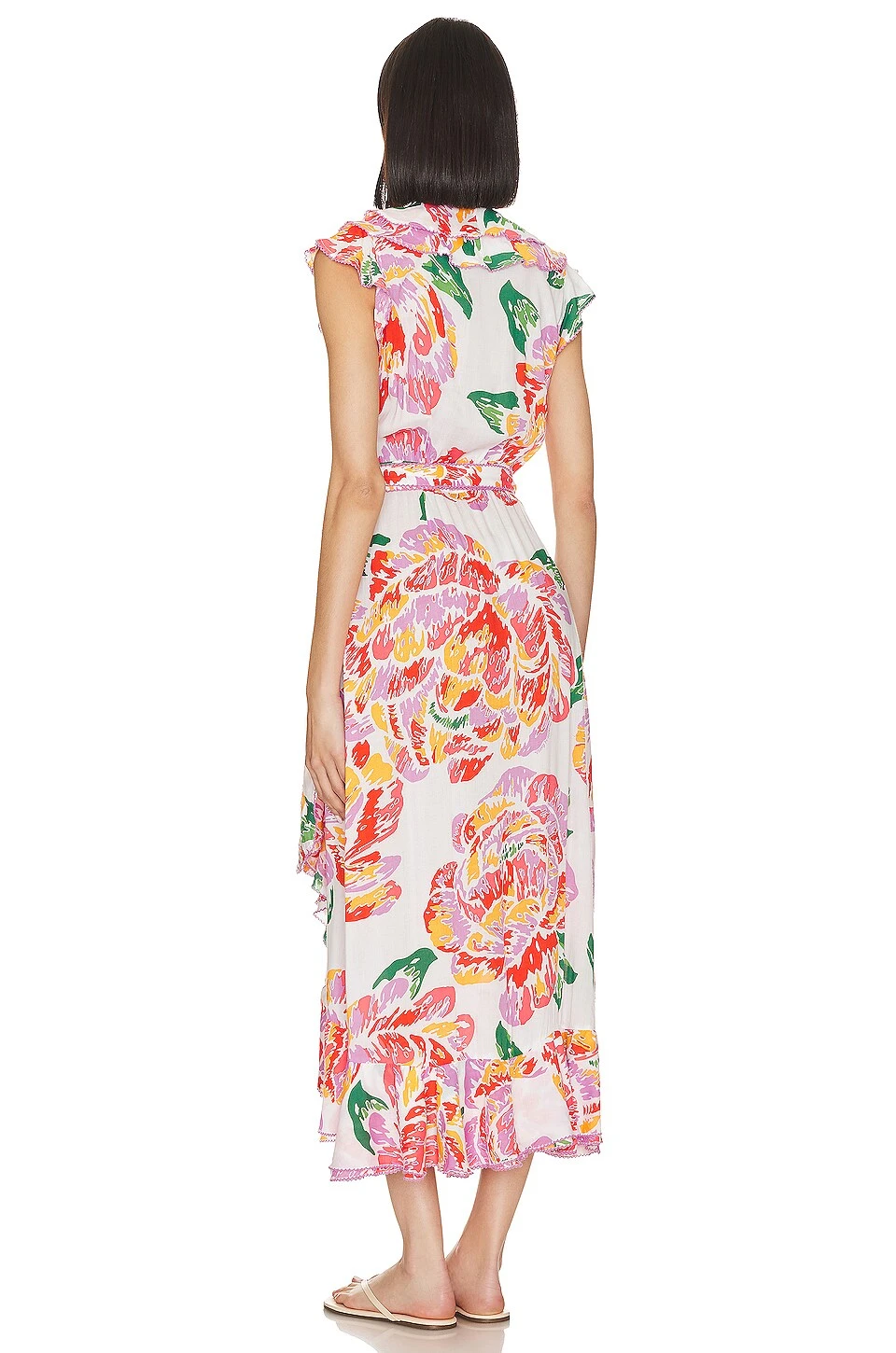 ROBE AUDE ORANGE MACRO PEONY 3 ROBE AUDE ORANGE MACRO PEONY – Image 3