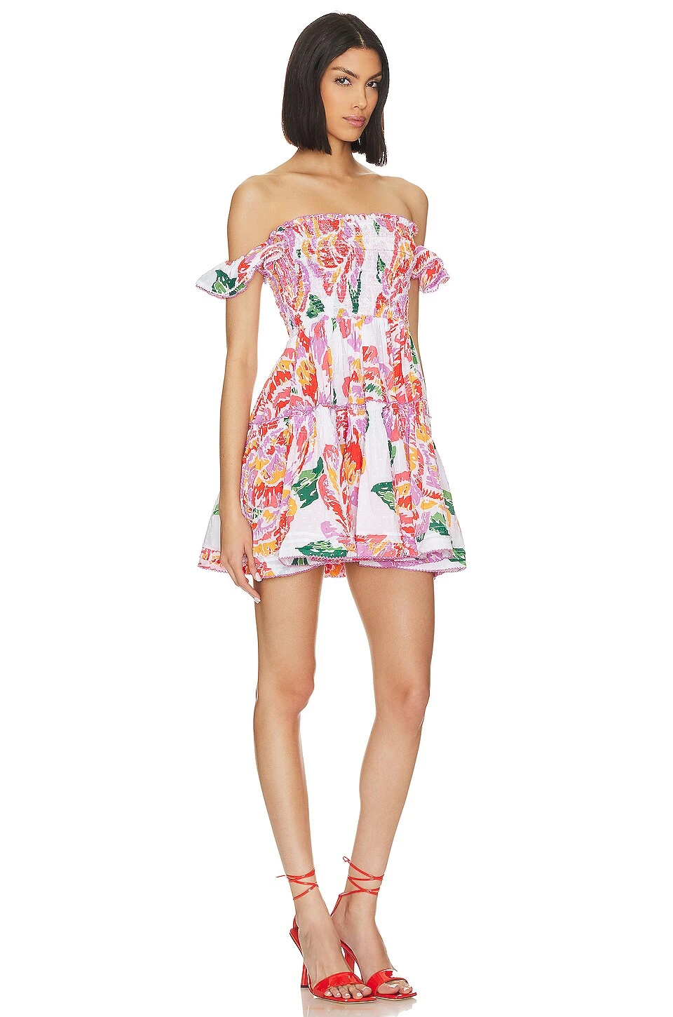 ROBE AURORA ORANGE MACRO PEONY 2 ROBE AURORA ORANGE MACRO PEONY – Image 2