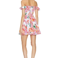 ROBE AURORA ORANGE MACRO PEONY 5 ROBE AURORA ORANGE MACRO PEONY -Ravis Mode Soldes Boutique PSTB WD260 V3