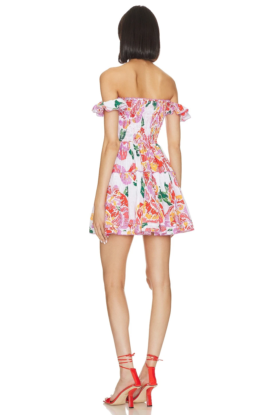 ROBE AURORA ORANGE MACRO PEONY 3 ROBE AURORA ORANGE MACRO PEONY – Image 3